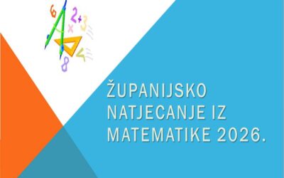 REZULTATI – ŽUPANIJSKO NATJECANJE IZ MATEMATIKE