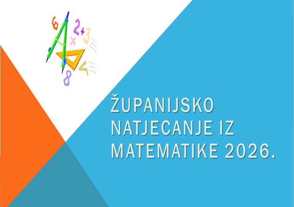 REZULTATI – ŽUPANIJSKO NATJECANJE IZ MATEMATIKE