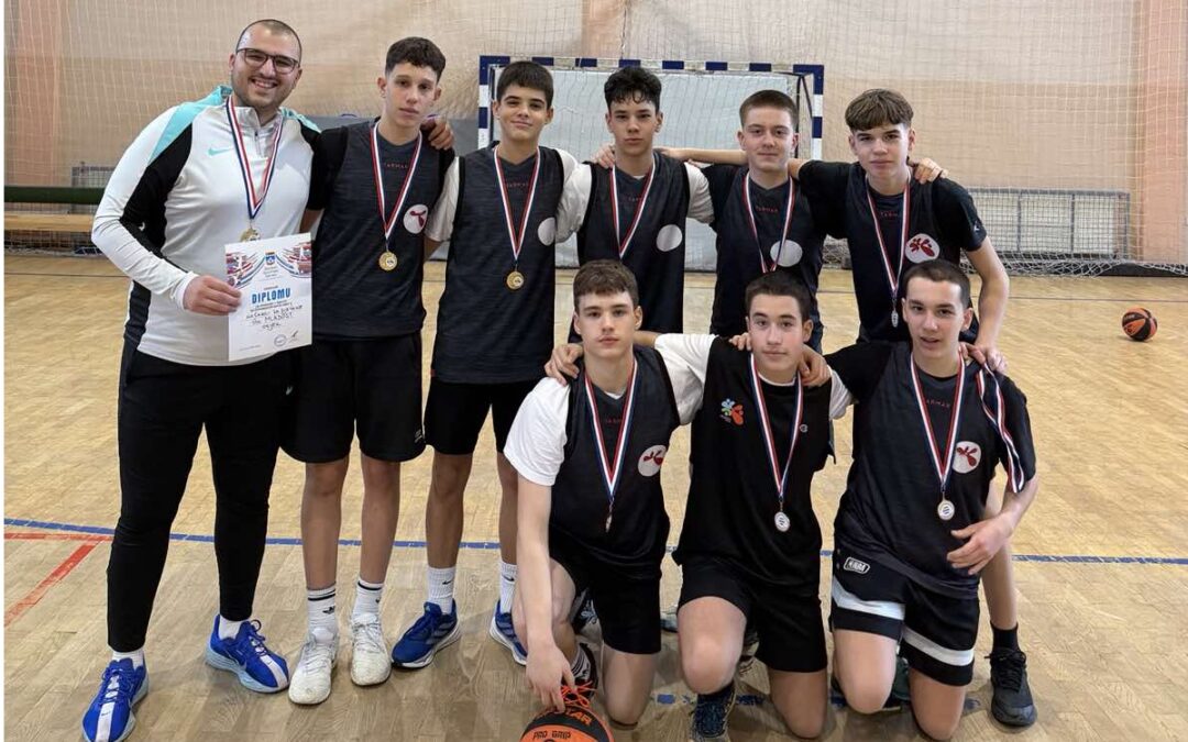 1. mjesto na županijskom natjecanju iz košarke za dječake