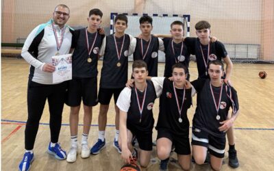 1. mjesto na županijskom natjecanju iz košarke za dječake
