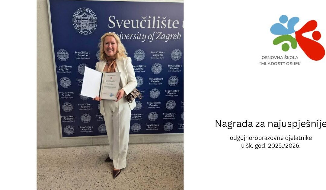 Nagrada za najuspješnije učitelje u šk. god. 2025./2026.