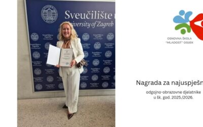 Nagrada za najuspješnije učitelje u šk. god. 2025./2026.